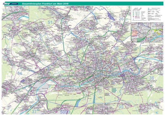 Plan des zones de Frankfurt