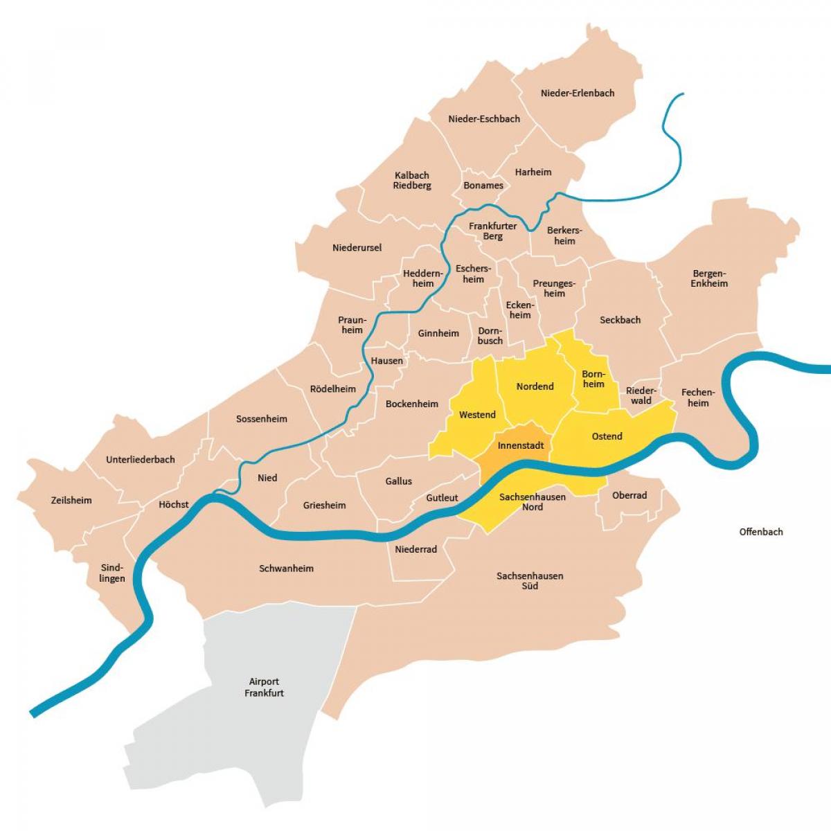 Plan districts Frankfurt